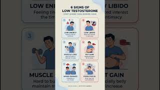 Top 6 Symptoms of Low Testosterone (Know Early) #musclegrowth #foryou #ytshorts #video #viral