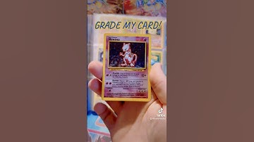 Grade my card! 10/102 Base Set #Mewtwo! What does a genuine 25 year old card look like? #PokemonTCG