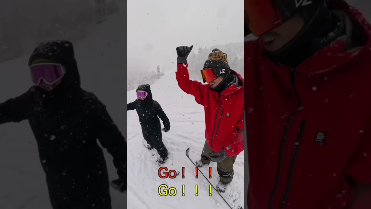 富良野スキー場でパウダー三昧✨　雪質最高！！#snowboarding #スノボ #スノーボード #japow #ラントリ #スノースプレー