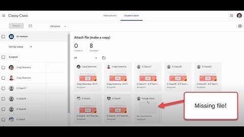 Fix Missing Student File in Google Classroom