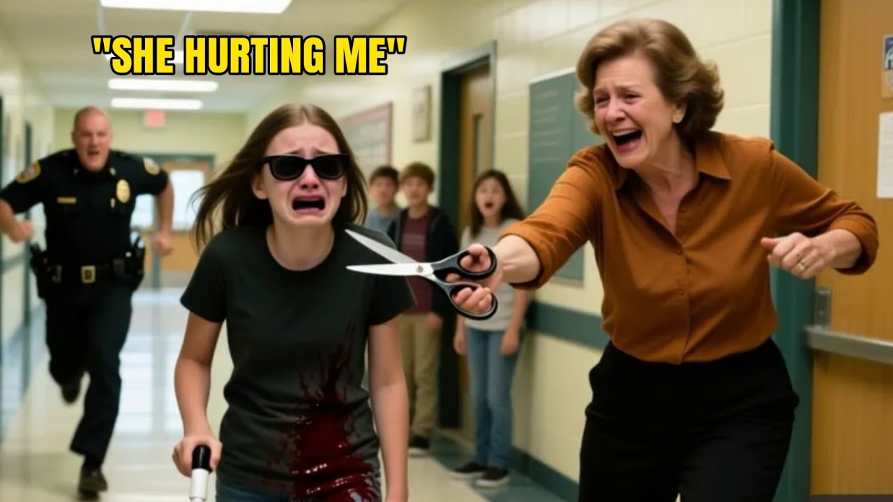 “HOA Karen Pulled Scissors on My Blind Daughter at School — She Didn’t Expect What Happened Next!”
