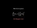 A Geometric Proof of DeMorgan's Law