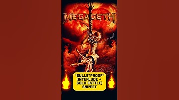 "BULLETPROOF"  New Song SNIPPET #megadeth #davemustaine #tippingpoint