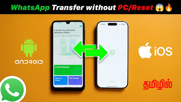 ⚡ Transfer WhatsApp from Android to iPhone Without Reset or PC! 100% Working (WatsGo App)