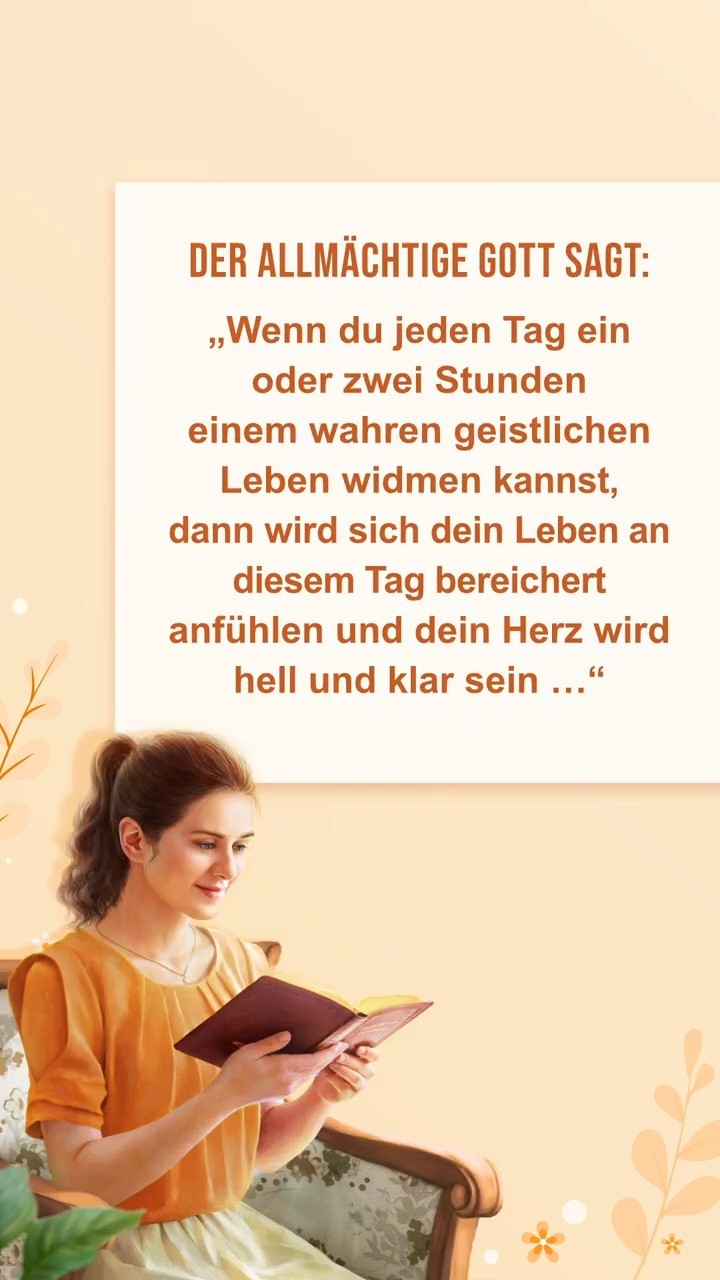 Komm zur Ruhe vor Gott, lies Seine Worte