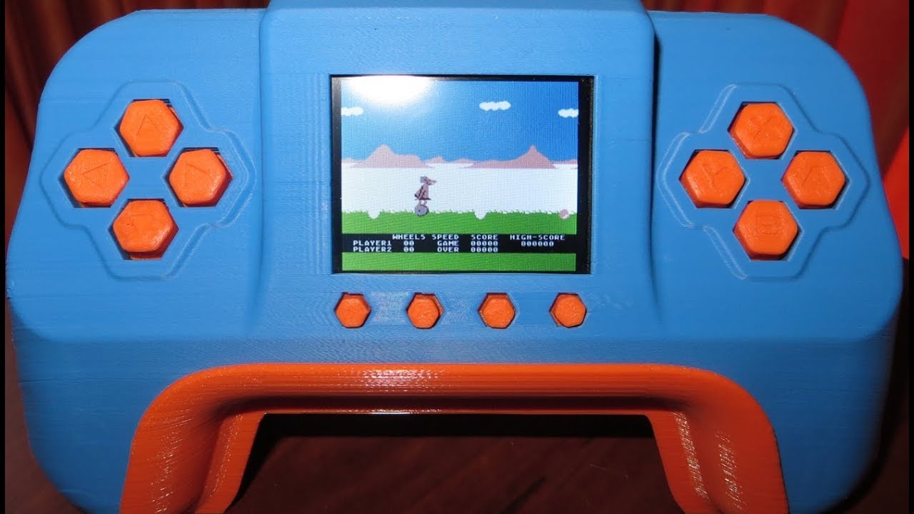 Raspberry Pi handheld based on a PS1 controller - YouTube