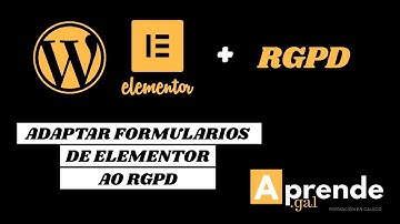Adaptación formularios de Elementor a RGPD