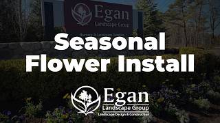 Seasonal Flower Installation That Transforms a Property Entrance | Egan Landscape Group