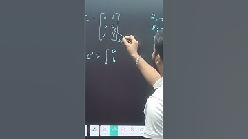 How find transpose of matrix? #shorts #ytshorts #matrix #transpose #maths #cbse #iit #nda #jee #XII