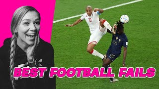 AMERICAN REACTS TO FOOTBALL FAILS | AMANDA RAE