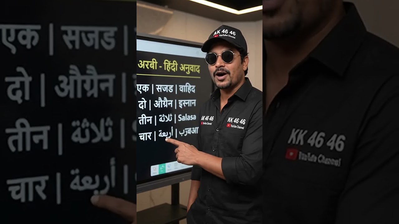 Arabic In Hindi | रोज़ाना के अरबी शब्द सीखें 1 se lekar 5 Tak Arabi ginti