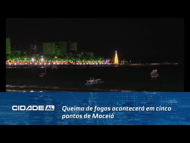 Réveillon: Queima de fogos acontecerá em cinco pontos de Maceió