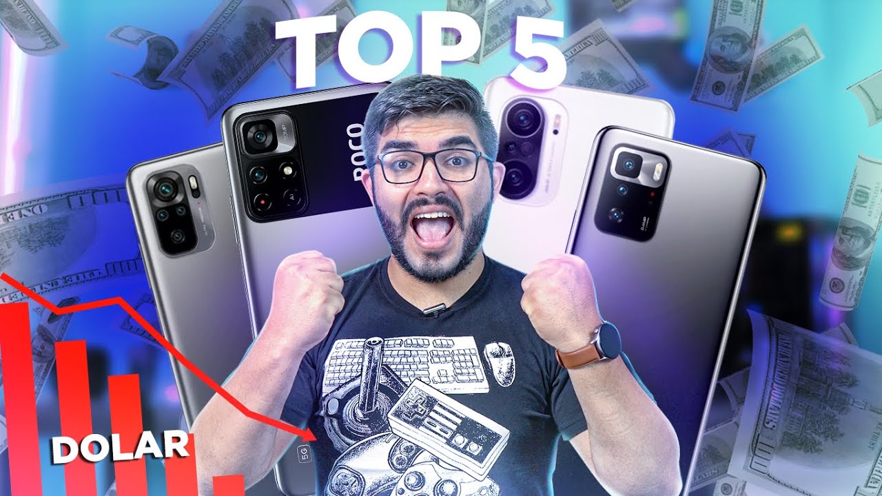 TOP 5 Melhores SMARTPHONES da XIAOMI MAIS COMPLETOS e BARATOS depois que o DÓLAR BAIXOU!