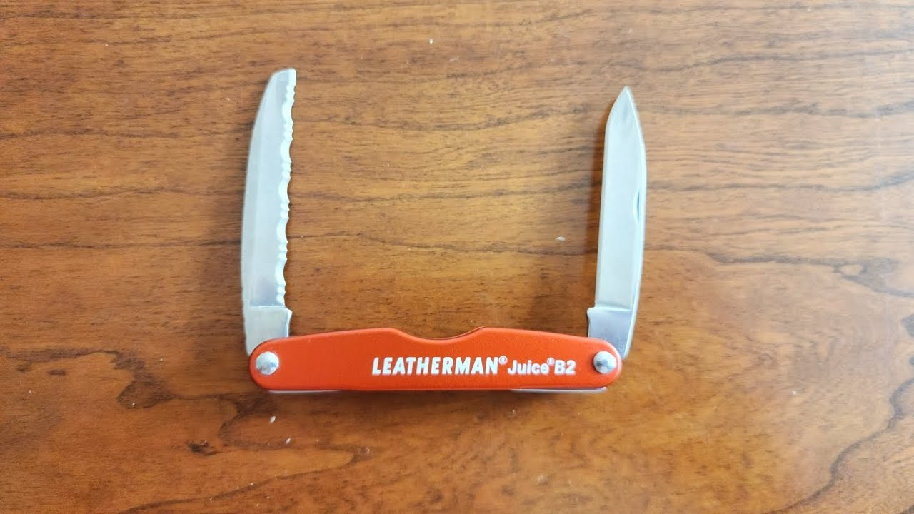 Quick look at the Leatherman Juice B2 dual blade pocket knife.