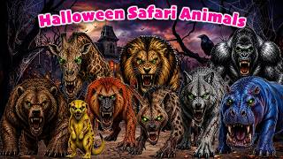 Halloween Safari Animals Song 🦊 Animals for Toddlers 🐘 LittleKidsTV