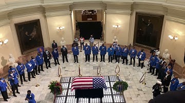 Phi Beta Sigma sings Fraternity Hymn in honor of Congressman John Lewis at Georgia State Capitol