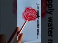 Rose Flowers Drawing / water colour pencil se banaye gulab ka fool / #shorts