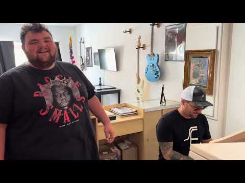 Sonny Paradise teaches Leroy Biggs piano at Street Flavor Records