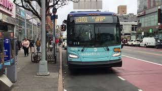 MTA BUS: M60- SBS w MCH sticker & M101-LTD @ West 125th Street & Fred Douglass Blvd