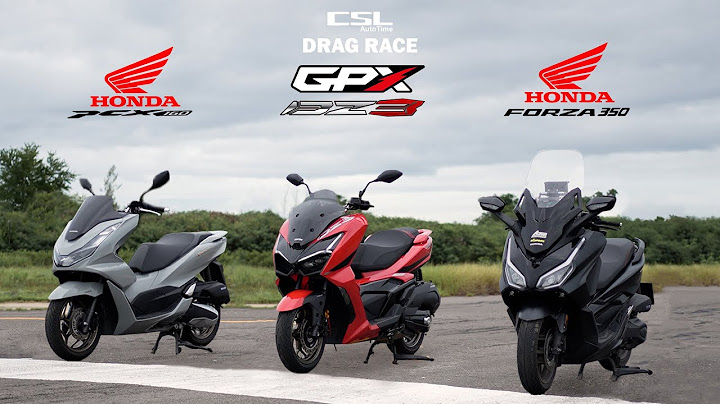 Brand New GPX DZ3 vs Honda PCX160 vs Forza350 DRAG RACE
