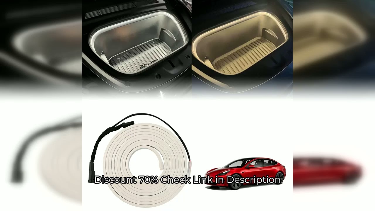 12v Front Trunk Atmosphere Light for Tesla Model 3 Y led interior light Strip Easy Install Waterproo