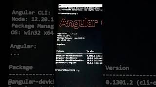 How to check angular CLI version in your PC 🔥 #angular #angularcli #version