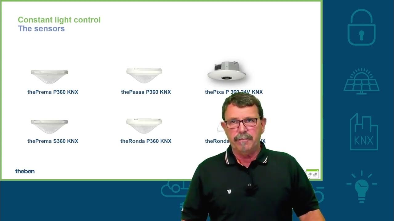 Theben KNX presence detector with constant light control YouTube