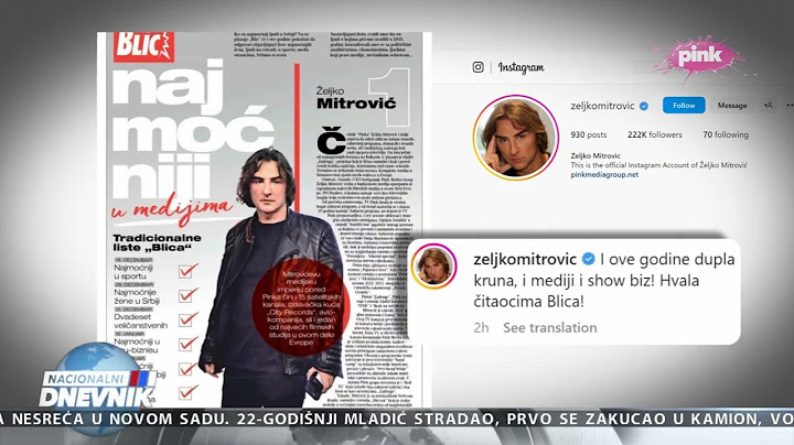 Vlasnik Pink Media Group Željko Mitrović, i ove godine je izabran za najmoćnijeg čoveka u medijima