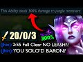 New Morgana Jungle Buffs make her FULL CLEAR in 2:55 (NO LEASH) - You can SOLO BARON now..