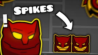 Jai Remplacé Les Spikes Et Scies De Geometry Dash Par Mes Icones Aled