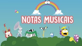 As notas musicais - Dó Ré Mi Fá Sol Lá Si - Educativo infantil 