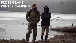 Two Nights Winter Camping in Freezing Rain: Switzer Lake