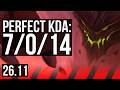 MALPHITE vs SETT (TOP) | Perfect KDA: 7/0/14 | EUW Diamond | 26.11