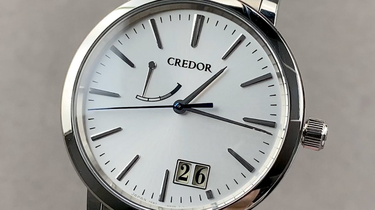 Seiko Credor Spring Drive Big Date GCLP995 Seiko Credor Watch Review -  YouTube