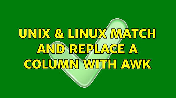 Unix & Linux: Match and Replace a column with awk