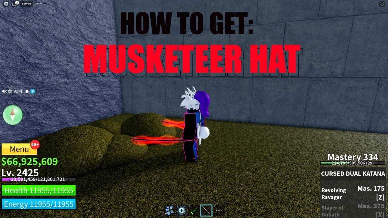 MUSKETEER HAT LOCATION! #bloxfruits #roblox #onepiece #tbrs