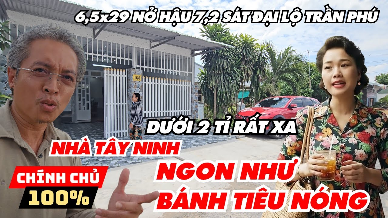 ĐÃ BÁN dưới 2 tỉ căn nhà đẹp gần Tòa Thánh Tây Ninh rộng 6,5m dễ ăn nên làm ra rất gần chợ Long Hoa