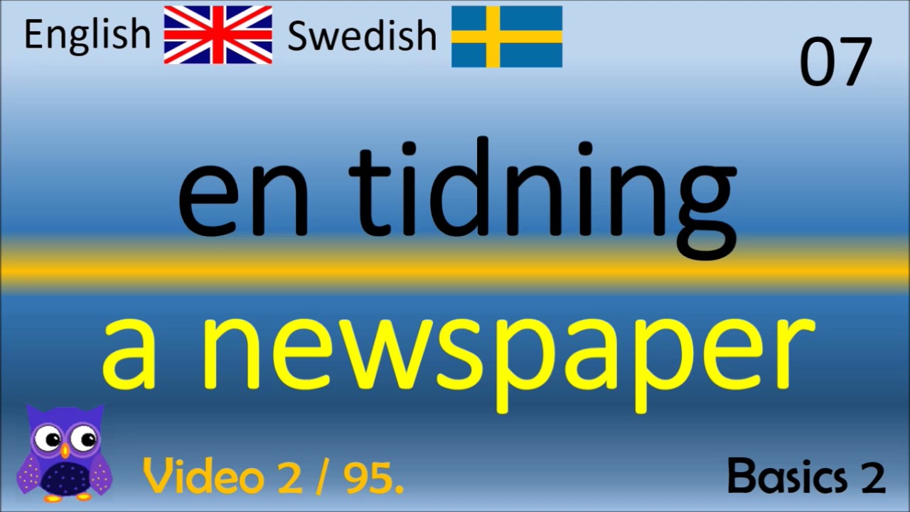 02 Basics (2) Grunderna Svenska - Engelska Ord /Engelska ordet engelska språket ord/Lär dig Engelska