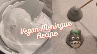 Vegan Meringue recipe using Aquafaba #shorts