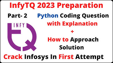 infytq 2023 preparation | infytq python coding question | Part-2