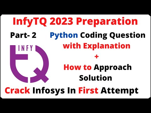 infytq 2023 preparation | infytq python coding question | Part-2