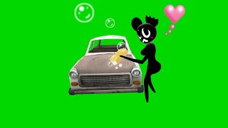 Cartoon Mouse  Car wash ....? Green screen [ trevor henderson ]