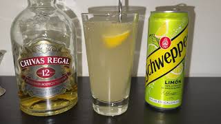 Scotch Whisky and Lemon Lime Citrus Schweppes Highball