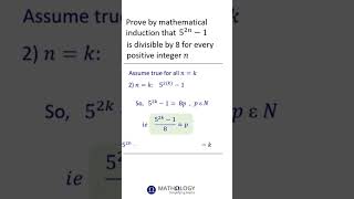 Mathematical Induction: #simplifyingmaths #shorts