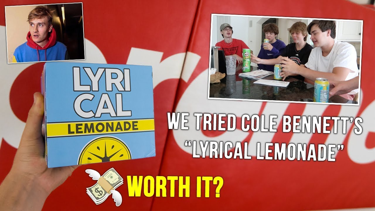 We Tried Cole Bennett's "Lyrical Lemonade" Drink (Worth It?) - YouTube