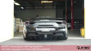 Novitec exhaust with flap regulation and catless downpipes for ferrari
488 gtb & spider systems are characterized by using the highest
qualit...