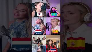 Golden cover from 6 countries HUNTRX kpop Demon Hunter Song Cover  #shortvideo #kpopdemonshunters