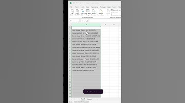 Split text into different columns with the Convert Text to Columns Wizard  #shortvideo #sorts