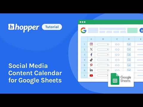 Easy Social Media Calendar for Google Sheets (Free Template)