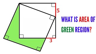 Olympiad Mathematics | Can you find area of the Green shaded region? | #math #maths